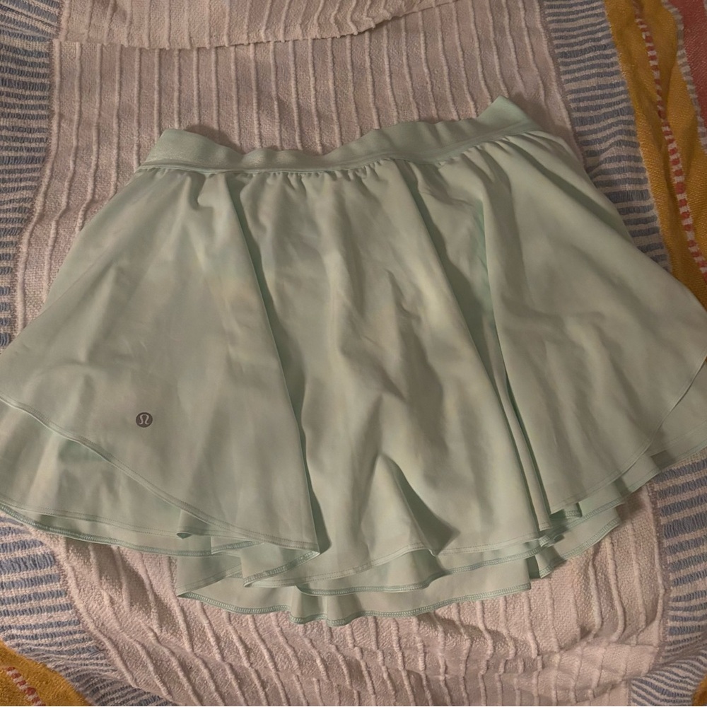 Lululemon Athletica Green Skater Mini Skirt